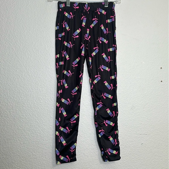 Puma Youth Girls Size Large 12/14 Black Full Zip Pants  Track Outfit Set School - Picture 5 of 13